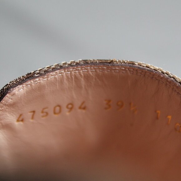 NWB Gucci Jumbo GG Supreme Princetown Horsebit Flats Mules Slip Ons 39.5 475094 - Picture 7 of 9